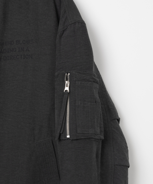 Куртка-блузон в винтажном стиле (Charcoal Grey)