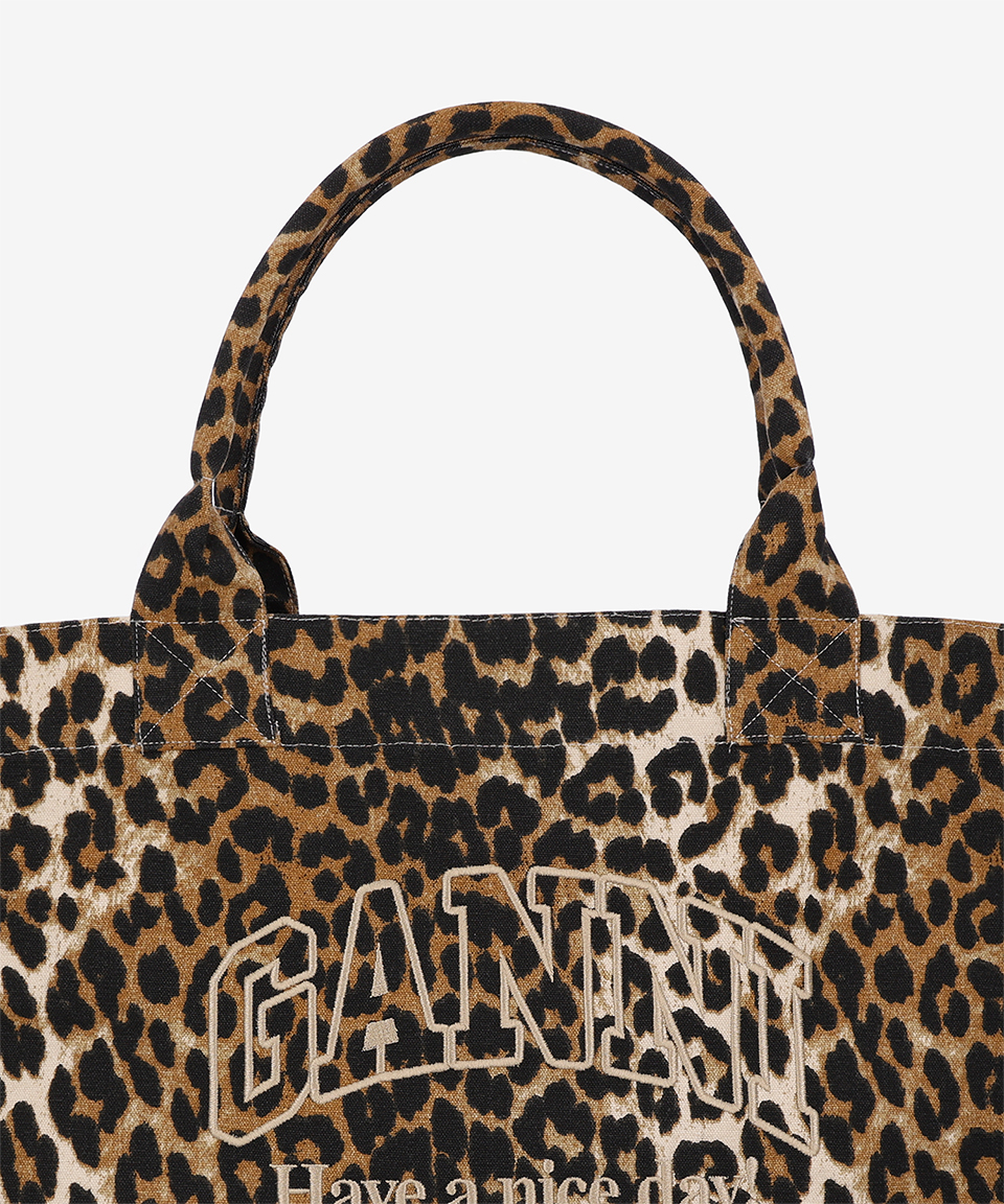 ★Ganni★ XXL Print Shopper Bag Leopard A5822943 MUSINSA | GANNI XXL Printed Shopper Bag - Leopard / A5822943