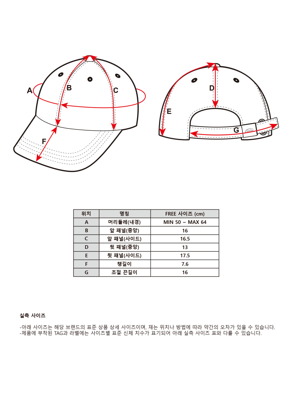 WAPPEN BALL CAP (RENEWAL)-BLACK 상세 이미지 6