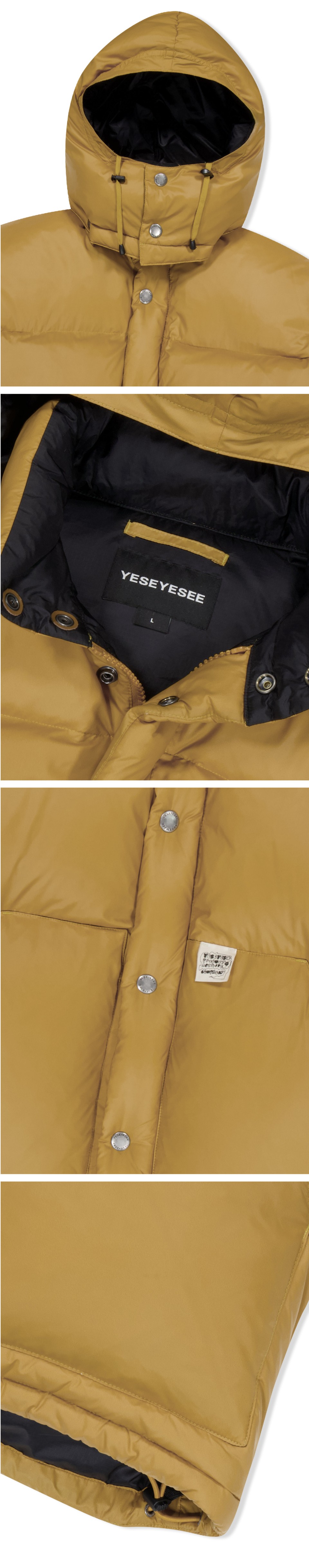 アウターその他 YESEYESEE Hooded Down Jacket Grey yeseyesee® :: Hooded Down Jacket Black