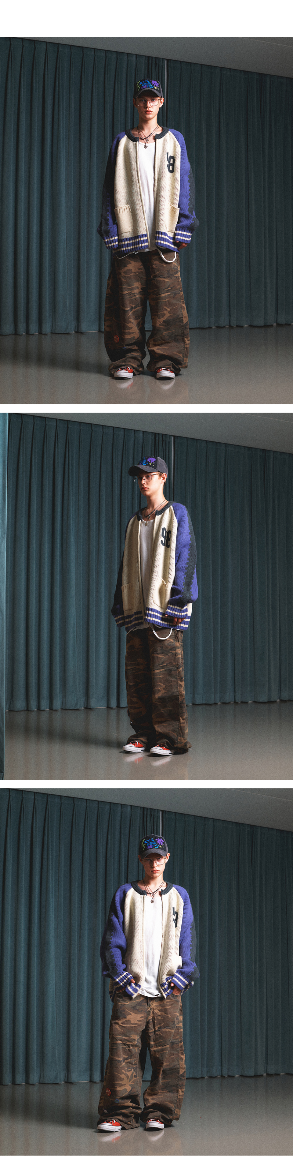 MUSINSA | MAINBOOTH Windows 98 Sukajan Sweater(EGGPLANT)