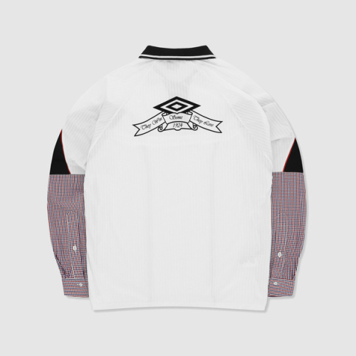 Поло [UMB X Slam Jam] в клетку White (UP411CRJO1)