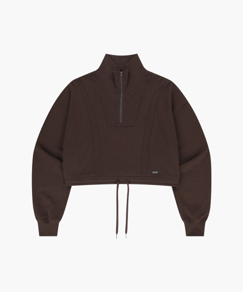 Женская трикотажная куртка на молнии (Brown)