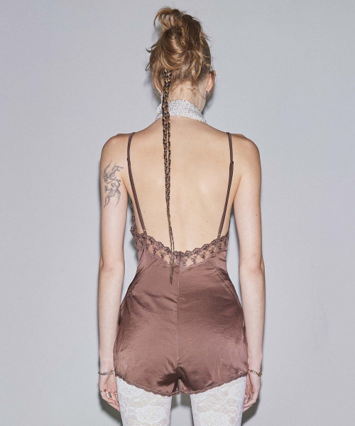 Ромпер-боди Lingerie, тёмно-коричневый