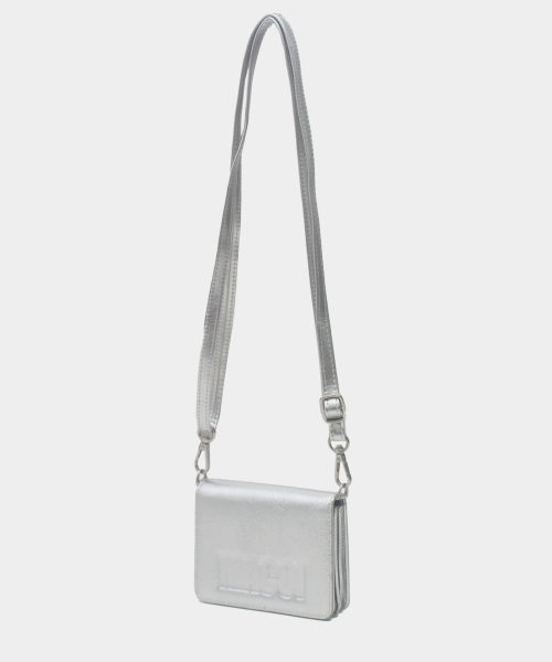 Multi cross logo bifold wallet for you [Silver]