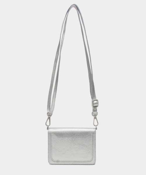 Multi cross logo bifold wallet for you [Silver]