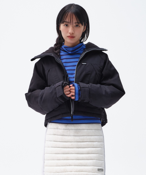 W MONSTER CRROPED PARKA (BLACK)