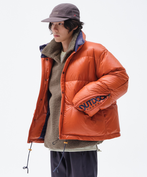 HIGH NECK PUFFER (ORANGE)