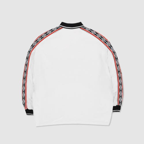 UMB X SLAM JAM ленточное поло лонгслив White (UP411CRJO2)