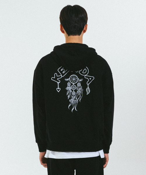 DREAMCATCHER HOOD ZIP-UP (BLACK)