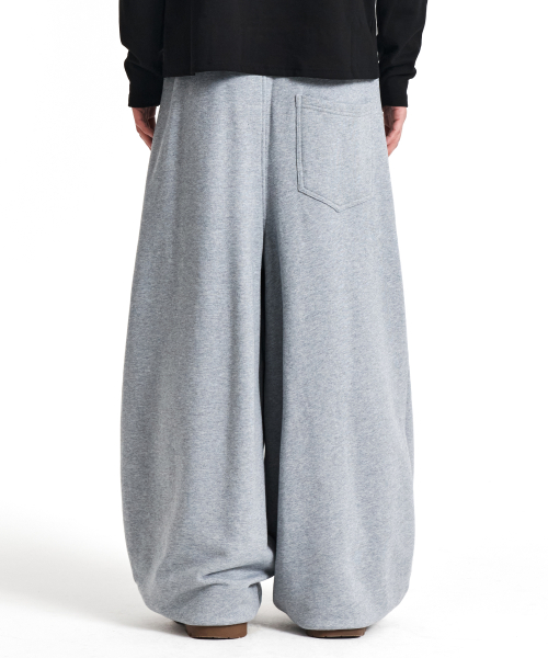 EASIER BALLOON SWEAT PANTS (MELANGE GREY)