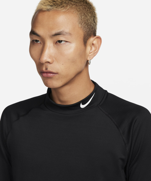Pro Dry-Fit Warm длинный рукав фитнес-мок M — Black/White / FB8516-010
