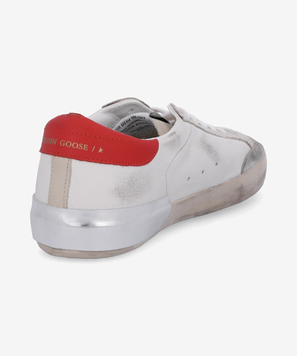 MUSINSA | GOLDEN GOOSE Superstar Red Tab Sneakers - Ivory