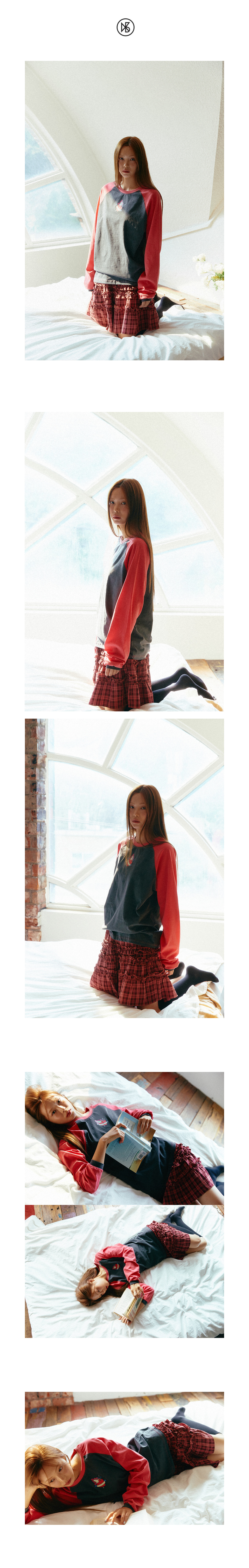MUSINSA | KOOKEESEE Check Frill Cancan Midi Skirt_Pink/Brown