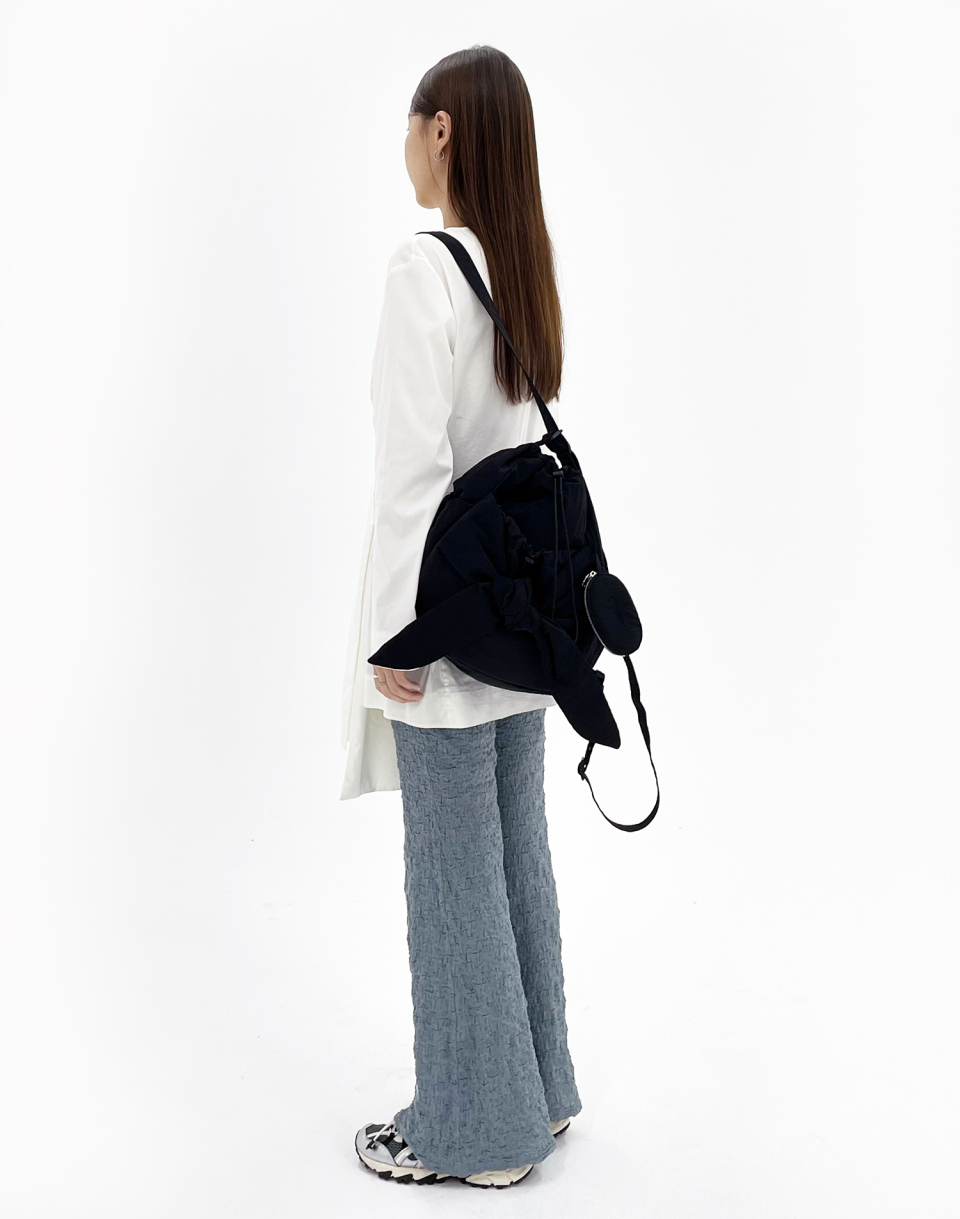 ★athe★ RUBAN Black Ribbon Petite Backpack and Shoulder Bag MUSINSA | ATHE Ruban Backpack And Shoulder Bag Small Black