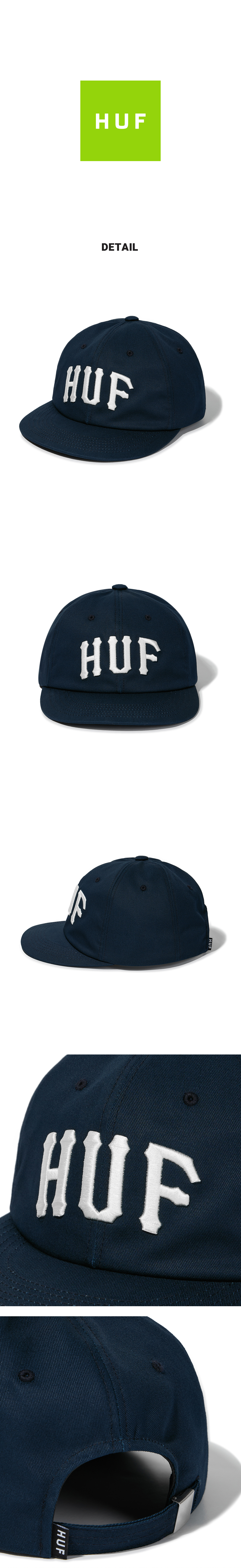 MUSINSA公式 | HUF ARCH LOGO PANEL CAP [NAVY]