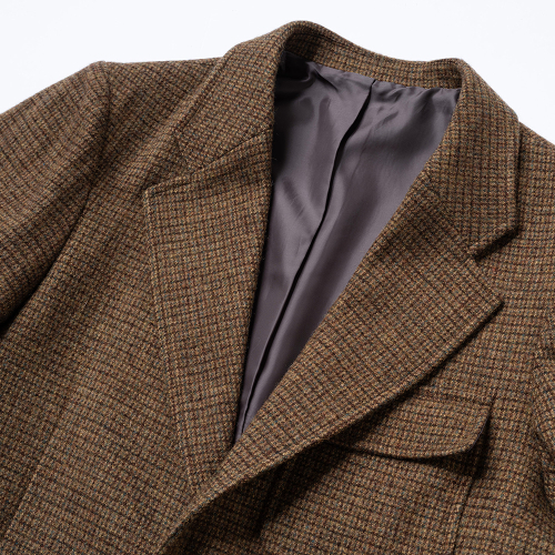 Твидовый блейзер из шерсти 90% Brown