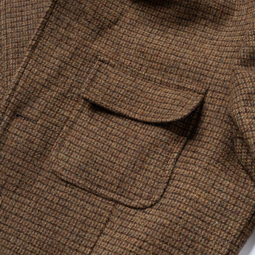 Твидовый блейзер из шерсти 90% Brown