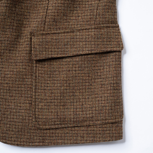 Твидовый блейзер из шерсти 90% Brown