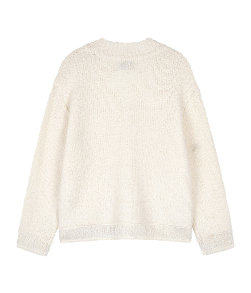 Color string cardigan_ivory