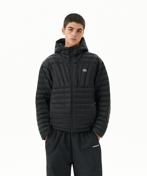 LIGHT HOODED DOWN PUFFER BLACK(MG2FWMB903A)