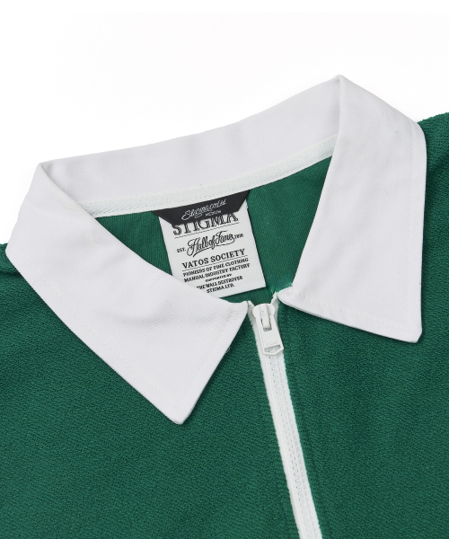Infamous Club Insideout Oversized Collar T-shirts Green