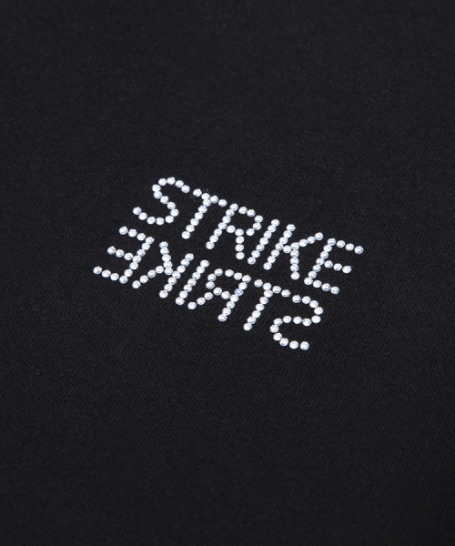 Soft Crystal Logo Over Hoodie (BLACK)