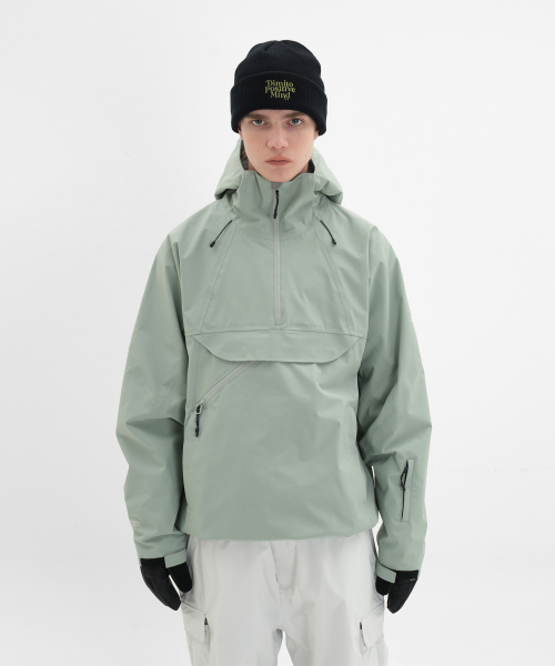 QUASAR SD PULLOVER JACKET SLATE MINT