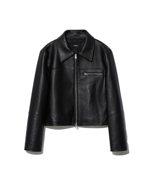 Lambskin Leather Jacket (Black)