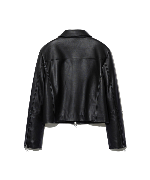 Lambskin Leather Jacket (Black)