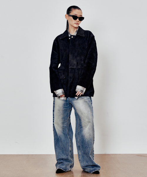 Field Goat Suede Jakcet (Black)