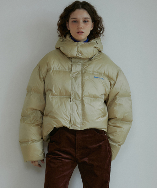 Duck Down Puffer Jacket (Beige)