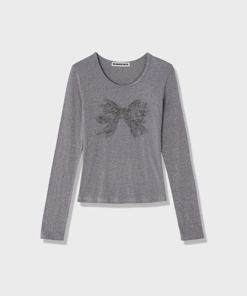 Scratch ribbon футболка White melange