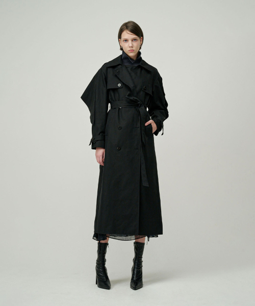 Sonnie Trench Coat _ Black