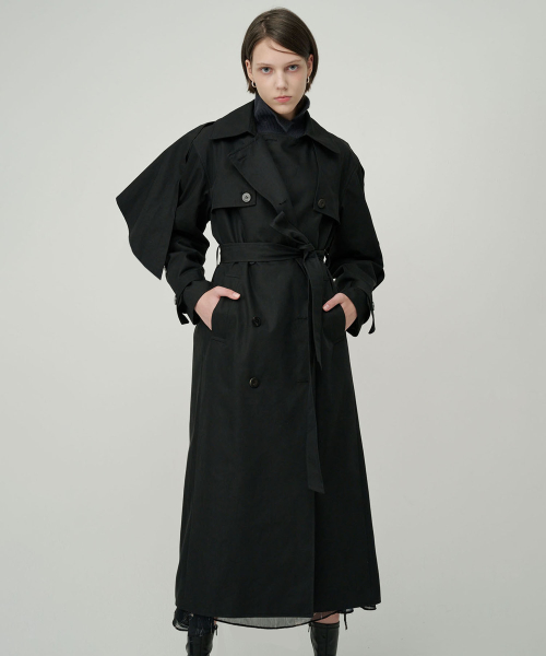 Sonnie Trench Coat _ Black