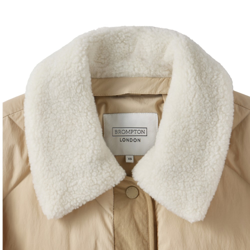 W BRITISH CAMPER COLLAR DOWN - L/BEIGE (P244WDW605)