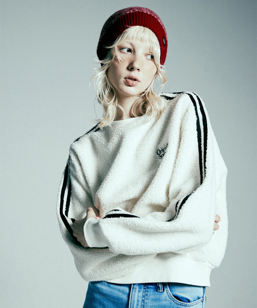 W SNUGGLE CREW NECK CREM