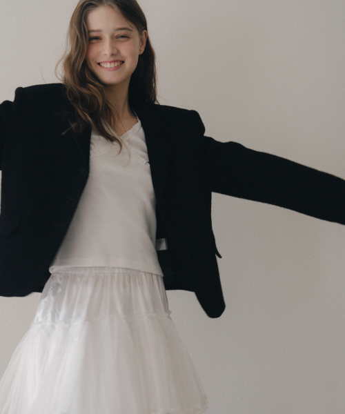 Wool Alpaca Crop Jacket