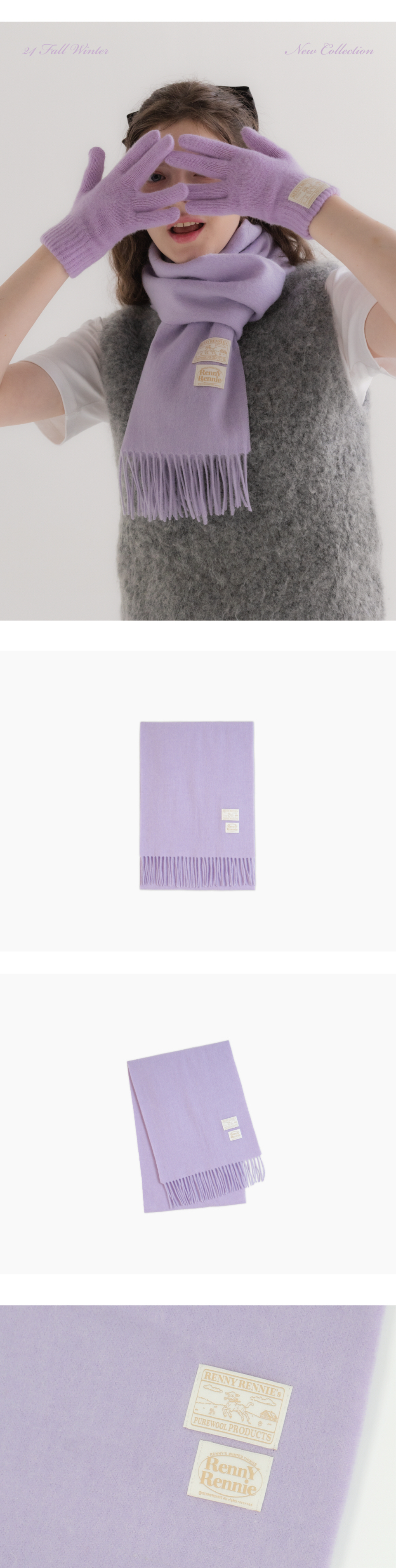 ☆人気☆【RENNYRENNIE】☆PREMIUM PURE WOOL 100 MUFFLE.R☆ ☆人気☆【RENNYRENNIE】☆PREMIUM PURE WOOL 100 MUFFLE.R