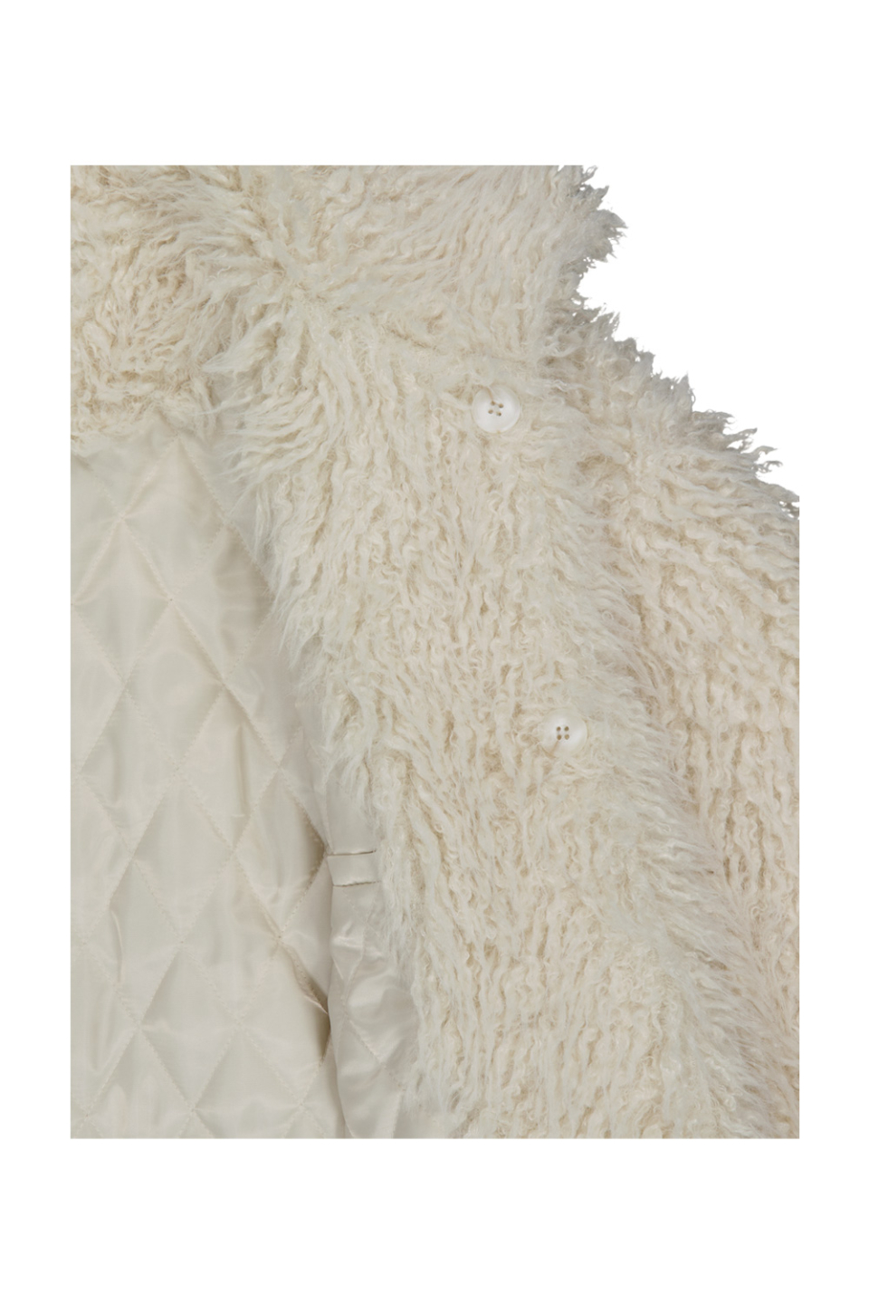 MUSINSA公式 | AFTERHOURS OVERSIZED FUR JACKET V2 (CREAM)