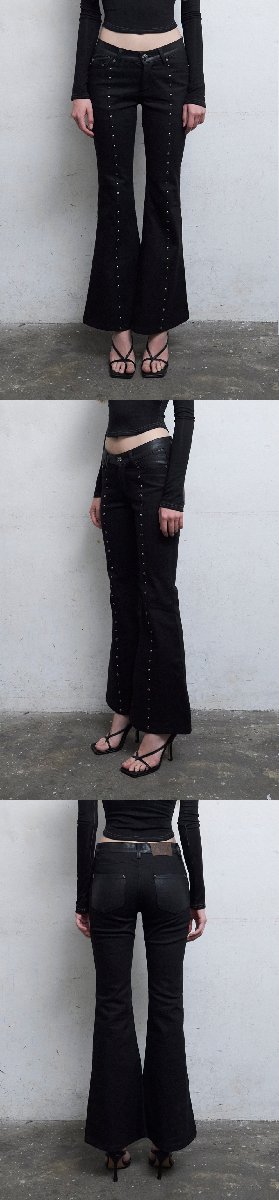 送料/関税込 ●HILLDA● Jam Stone Bootcut Pants MUSINSA公式 | HILLDA Jam Stone Bootcut Pants [Black]