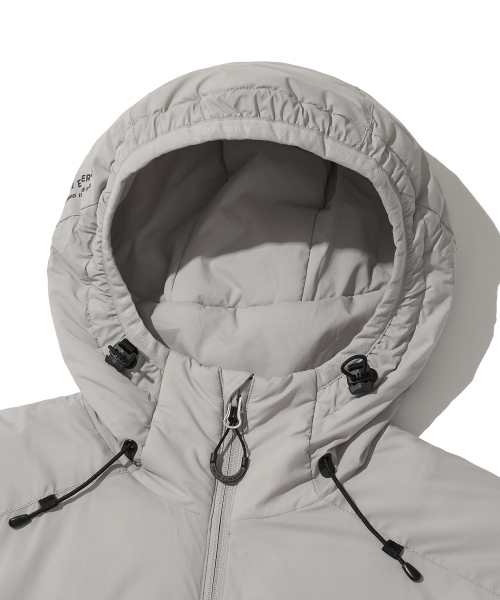 REFLECTIVE STITCH PRIMALOFT INSULATION JACKET LIGHT GRAY_WOL086