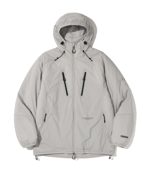 REFLECTIVE STITCH PRIMALOFT INSULATION JACKET LIGHT GRAY_WOL086