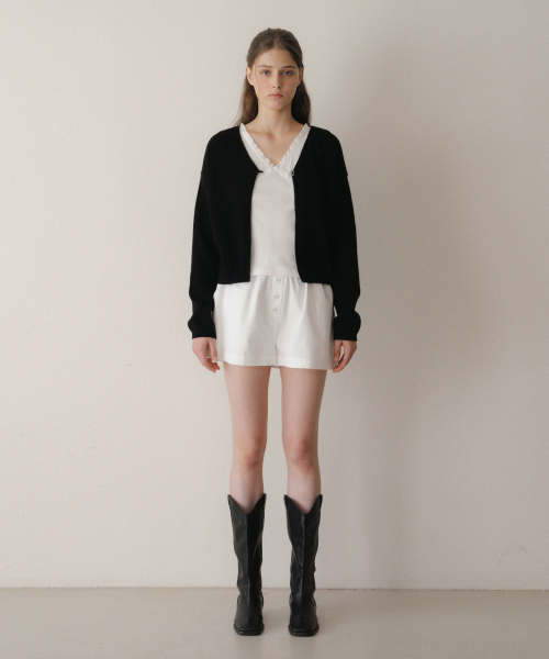Fine Wool Bolero Cardigan