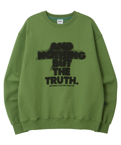 SCRATCH LETTERING SWEATSHIRT_green