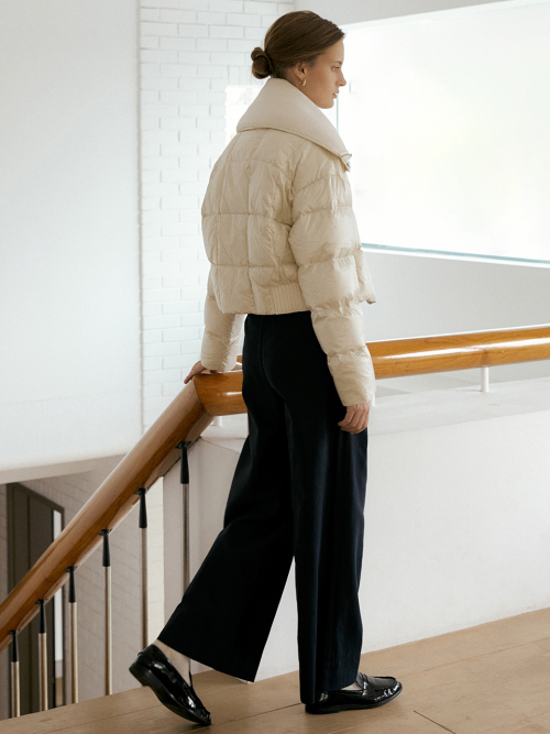 Two tuck wide pants