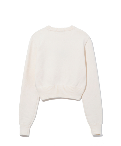 Letter Star Crop Knit_ 3color