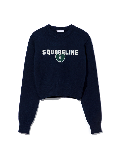 Break Heart Crop Knit_ 3color