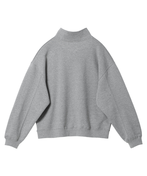 оверсайз с прорезями толстовка половинкамолния ( 3Color )