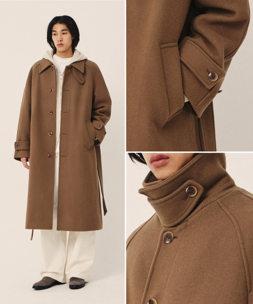 Пальто-халат Woolrich балмакаан [WOOL 80]_Sand